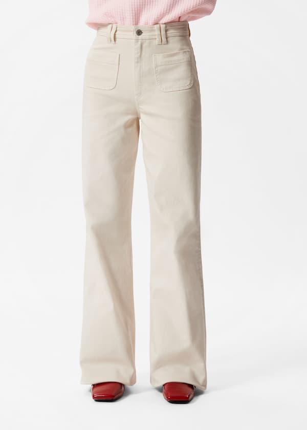 High-Waist Flared Jeans