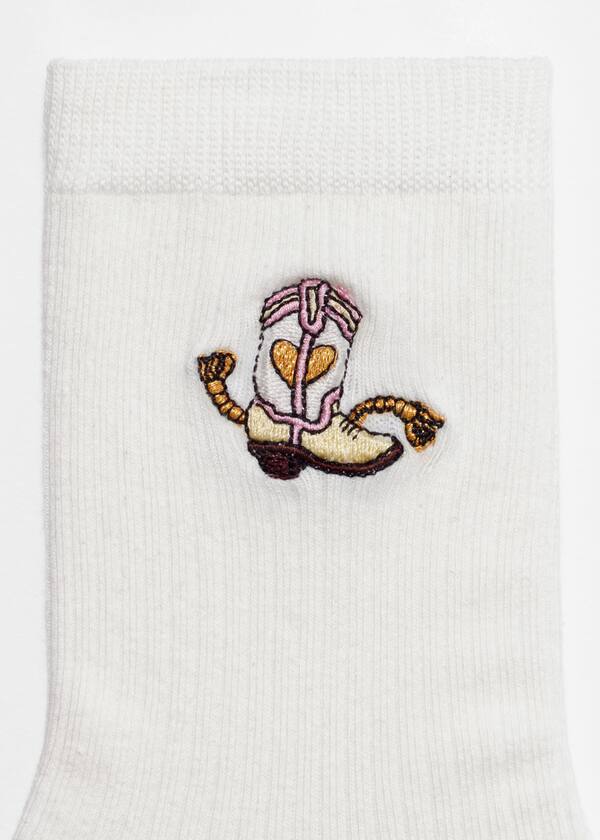 Embroidered Ankle Socks