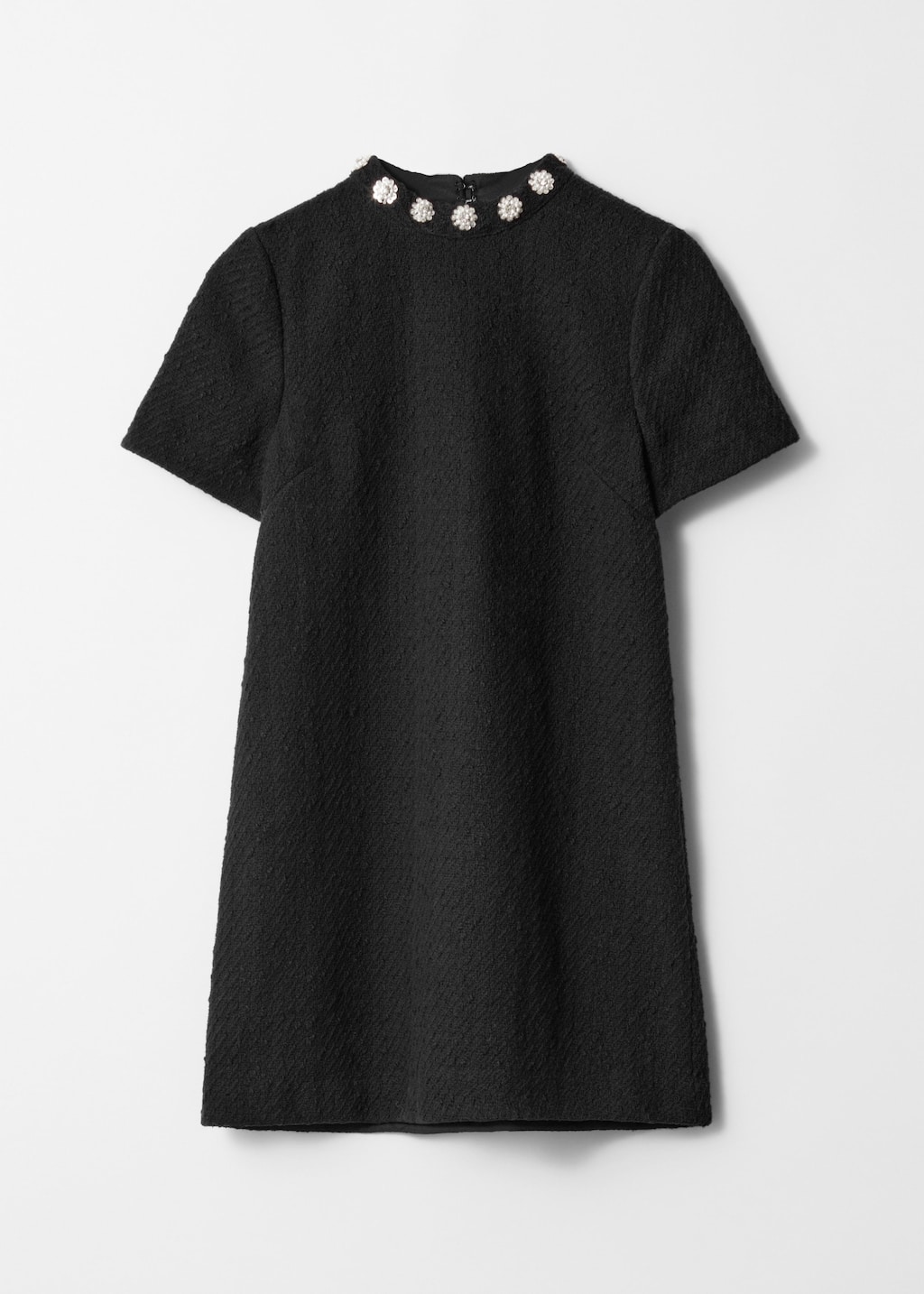 Embellished Tweed Mini Dress - Black - & Other Stories