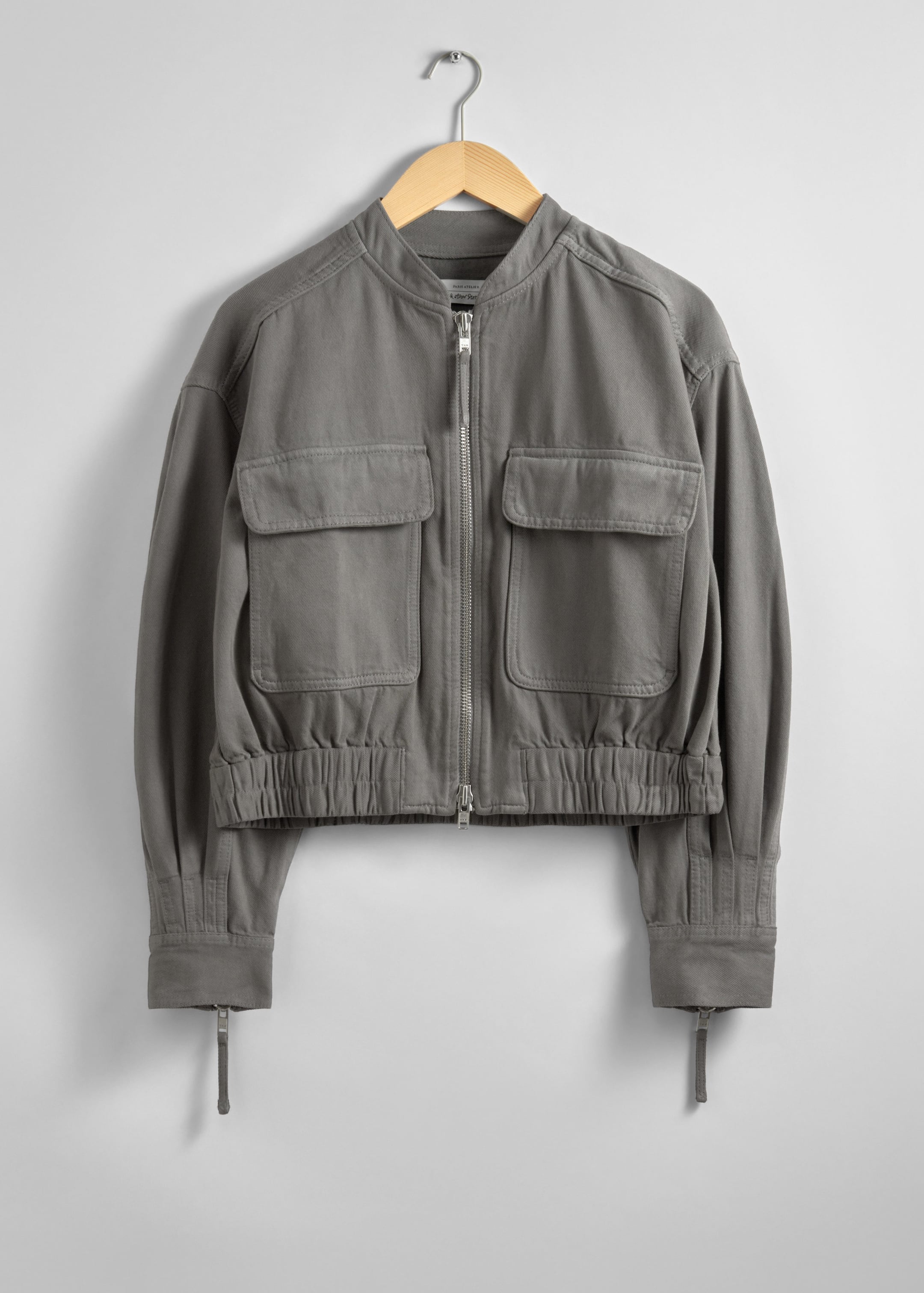 Boxy Utility Jacket - Grey - Still Life