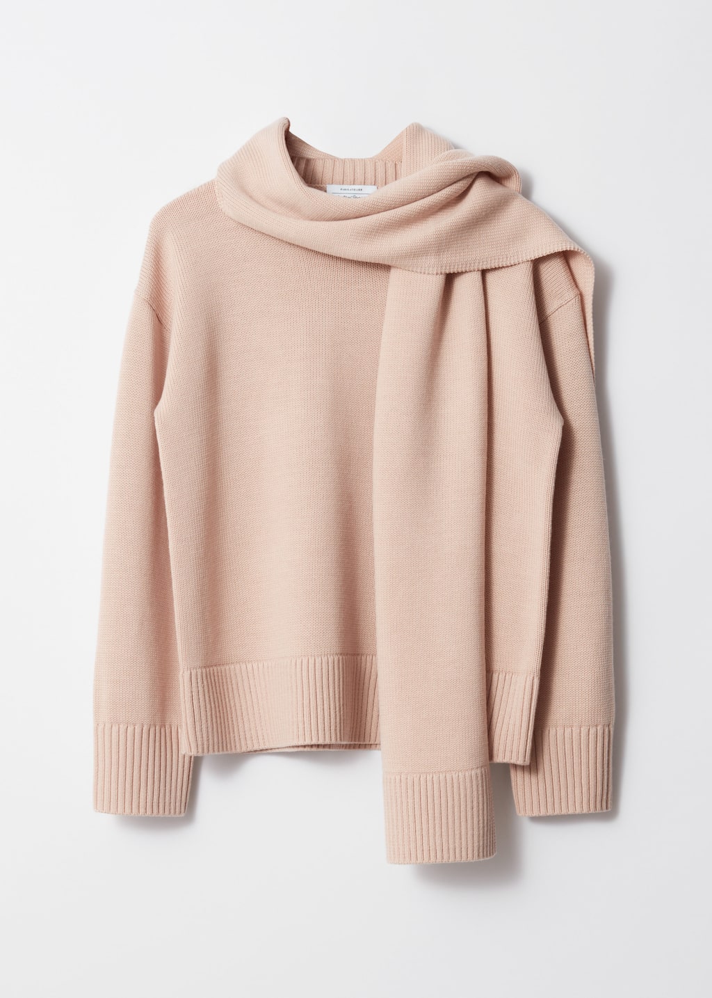 [RECTO] / ☆ 25SS SCARF DETAIL JUMPER / SEPIA BEIGE RECTO - Official Website