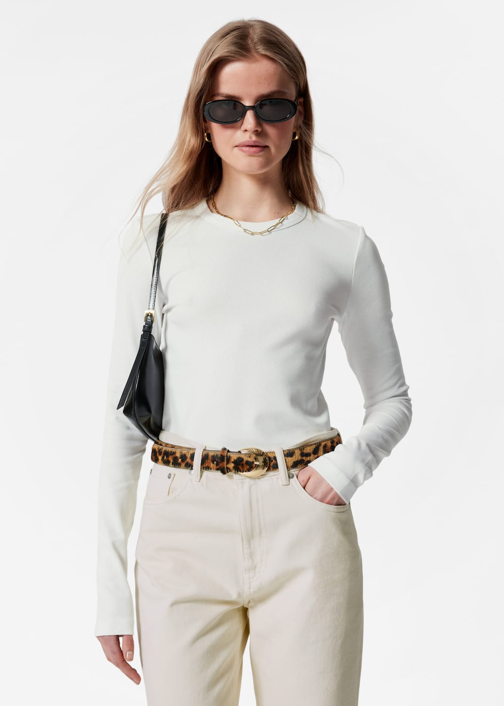 Ribbed Top - White - Tops & T-shirts - & Other Stories