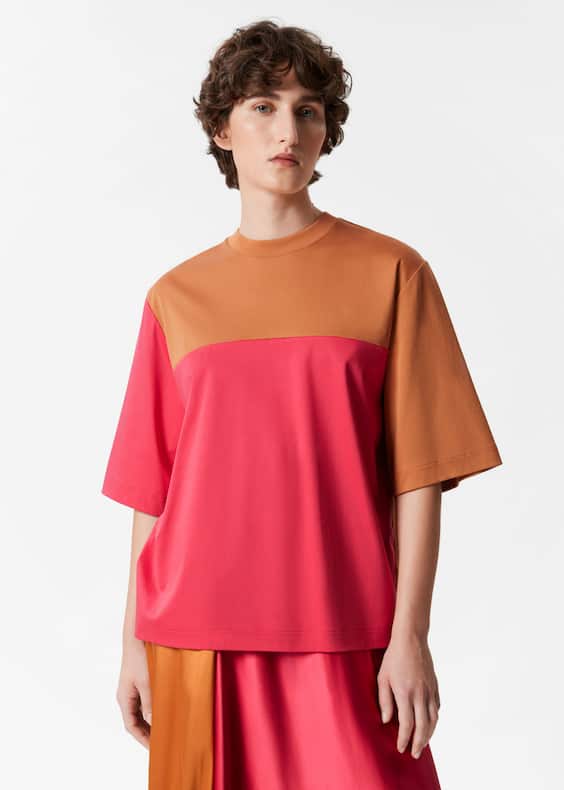 Oversized Colour-Block T-shirt