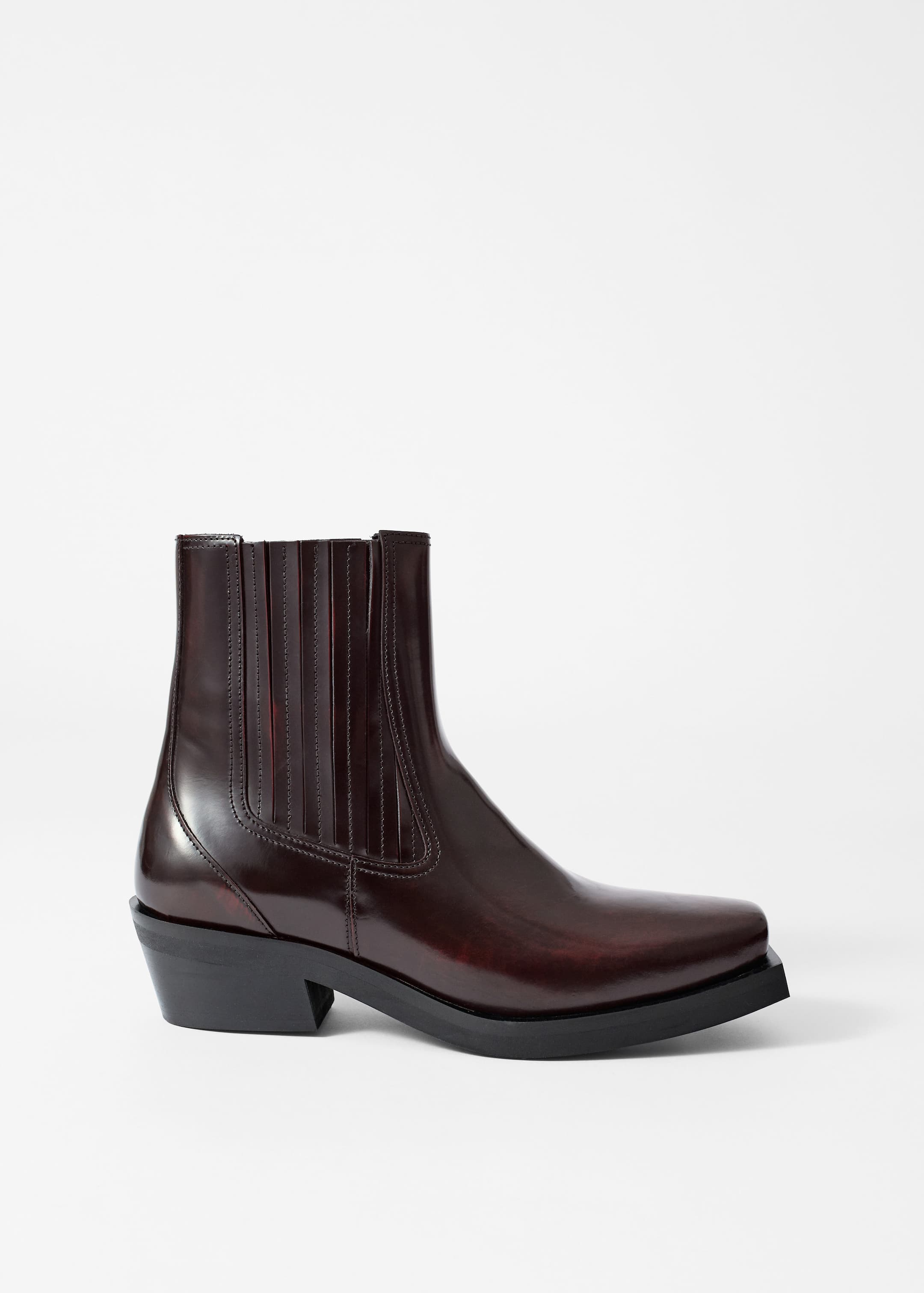 Image of Chelsea boots motard en cuir