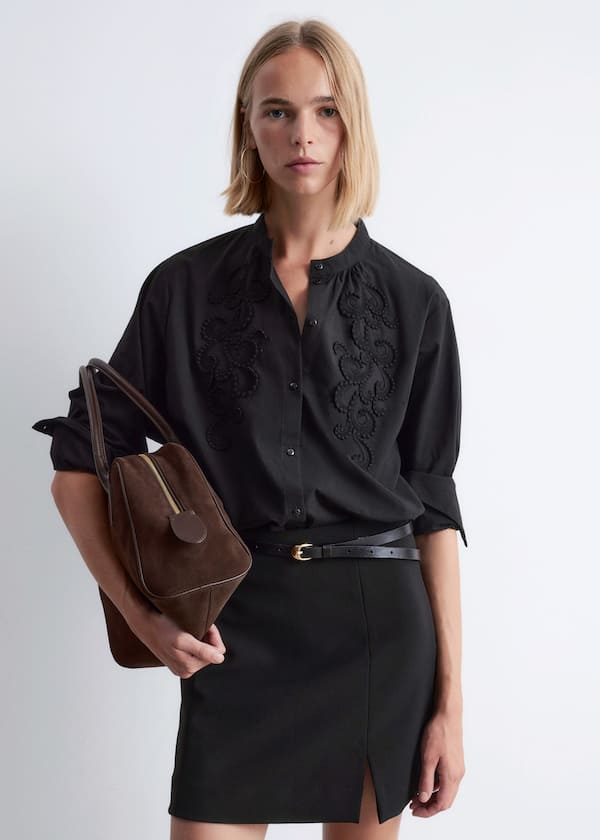 Cotton Embroidered Blouse