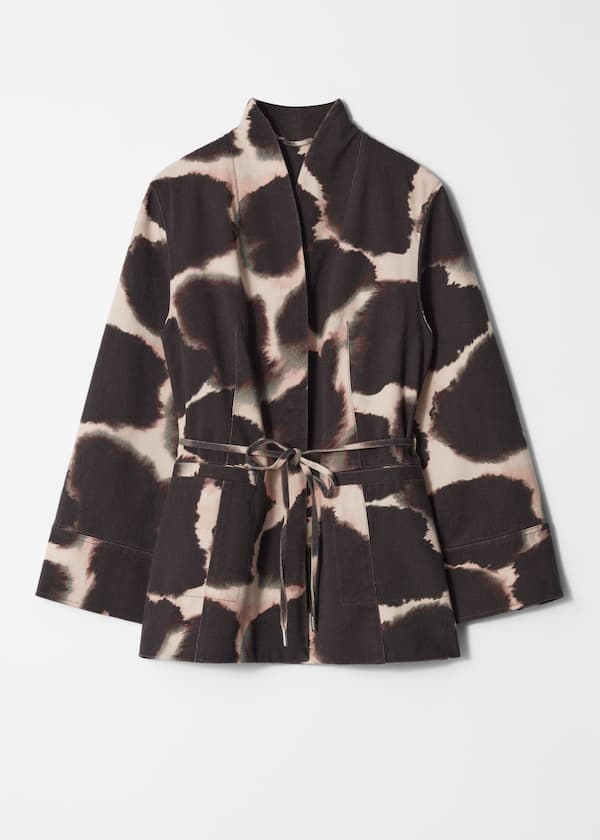 Tie-belt Kimono Jacket