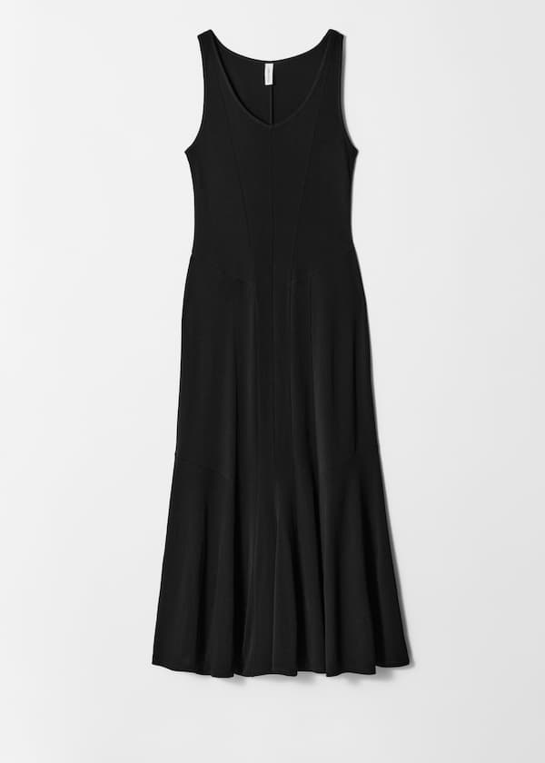 Cut-Seam Maxi Dress