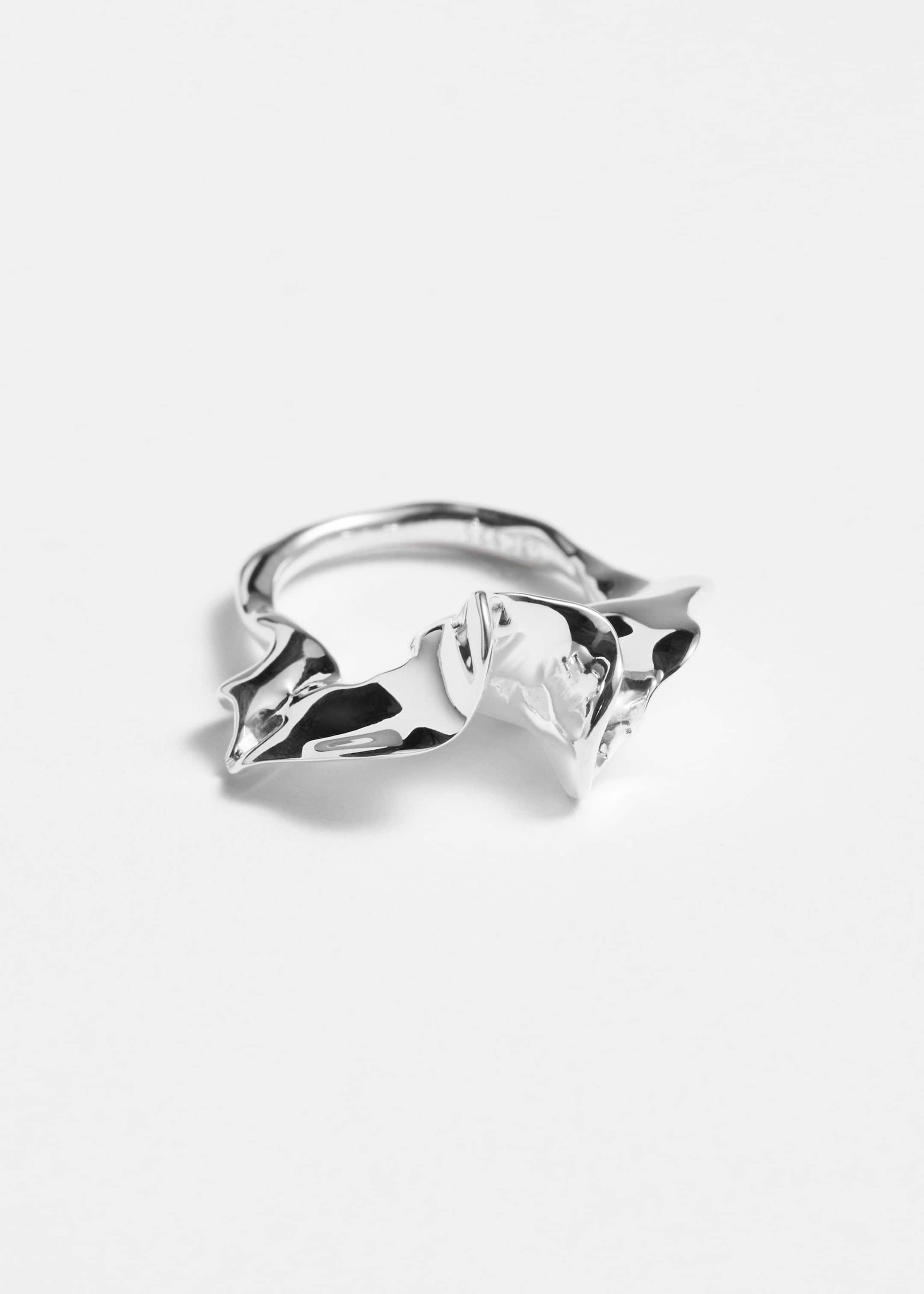 Image of Organic-Shape Silver Ring