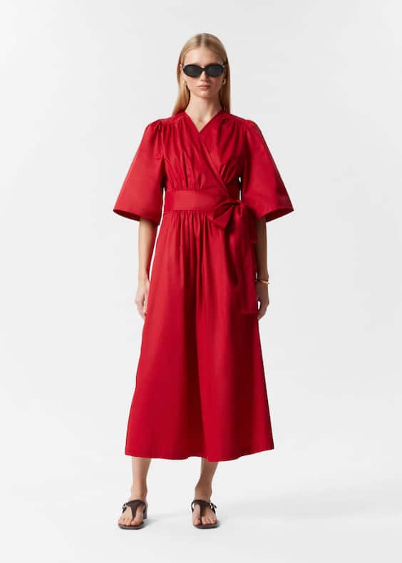 Wrap Midi Dress