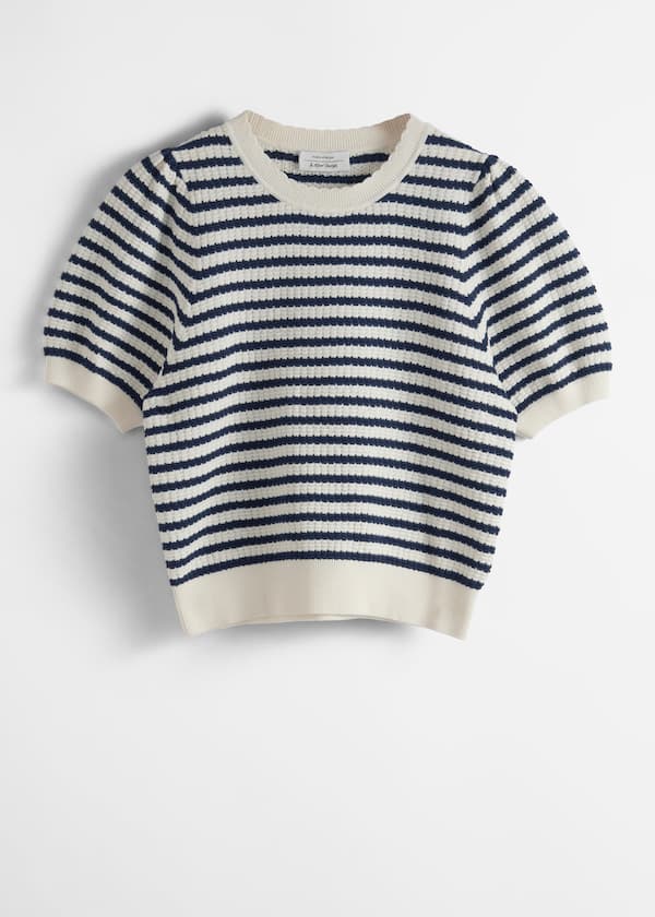 Scalloped Knit Top