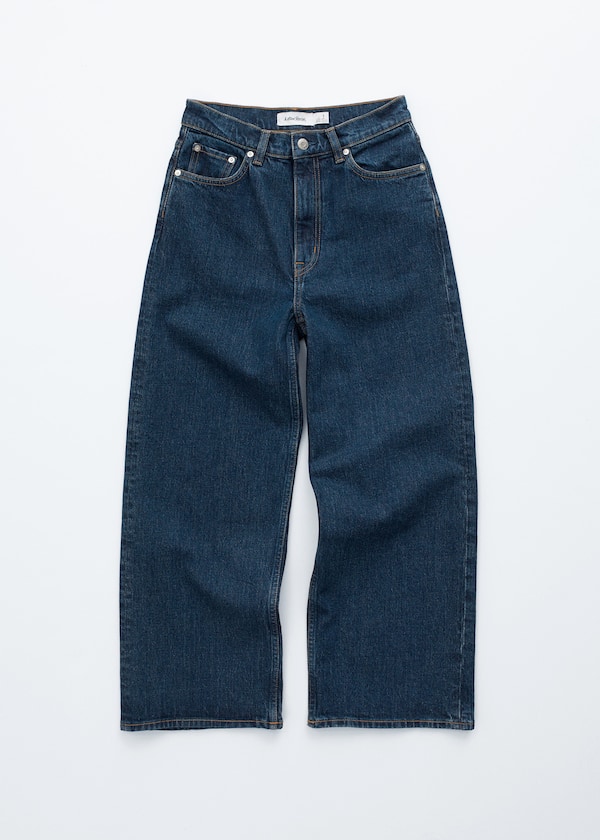 Cropped Wide-Leg Jeans