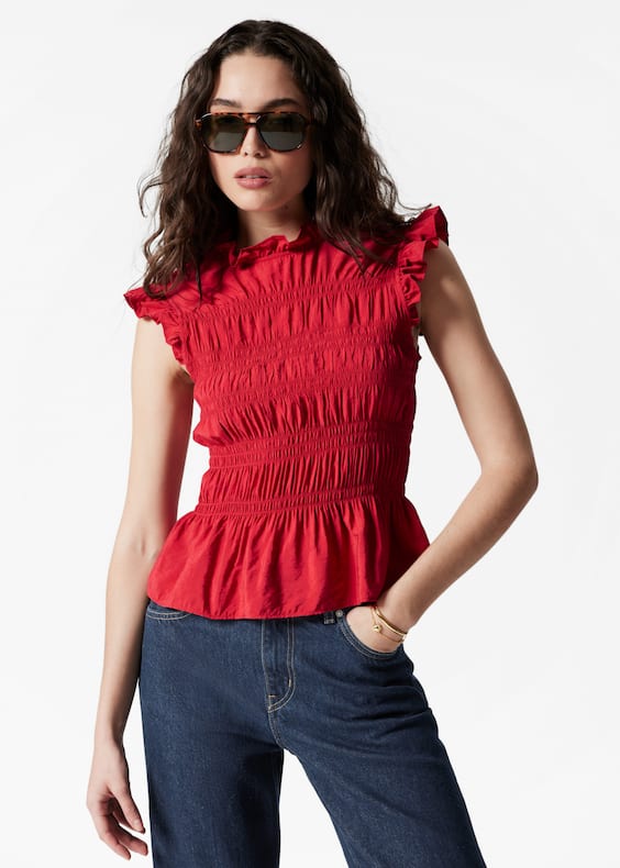 Smocked Frill Top