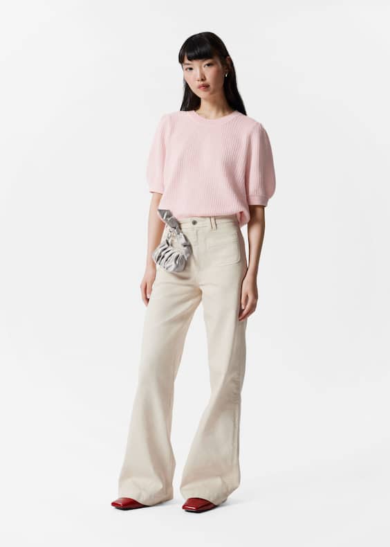 High-Waist Flared Jeans
