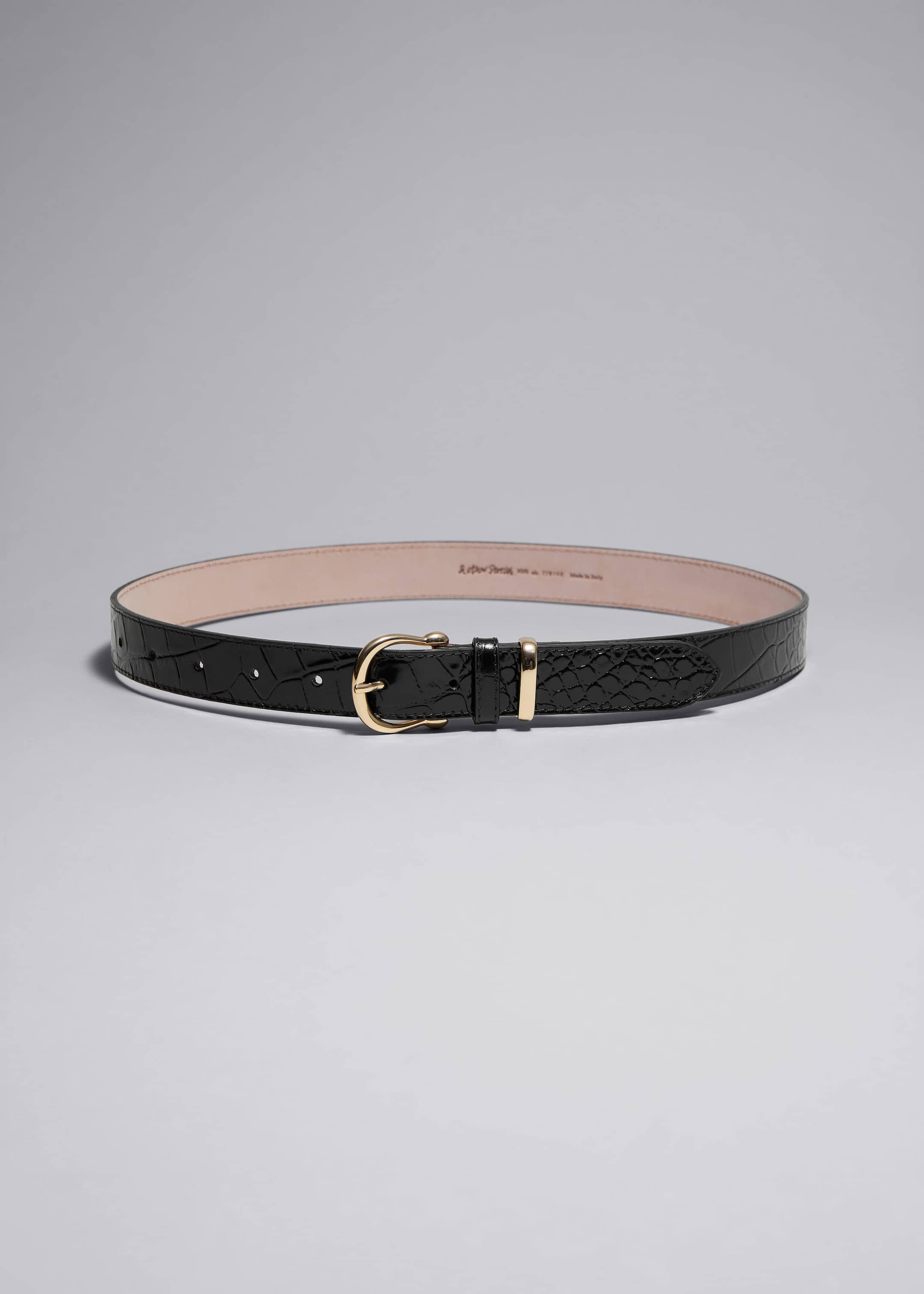 Image of Croco Leather Belt