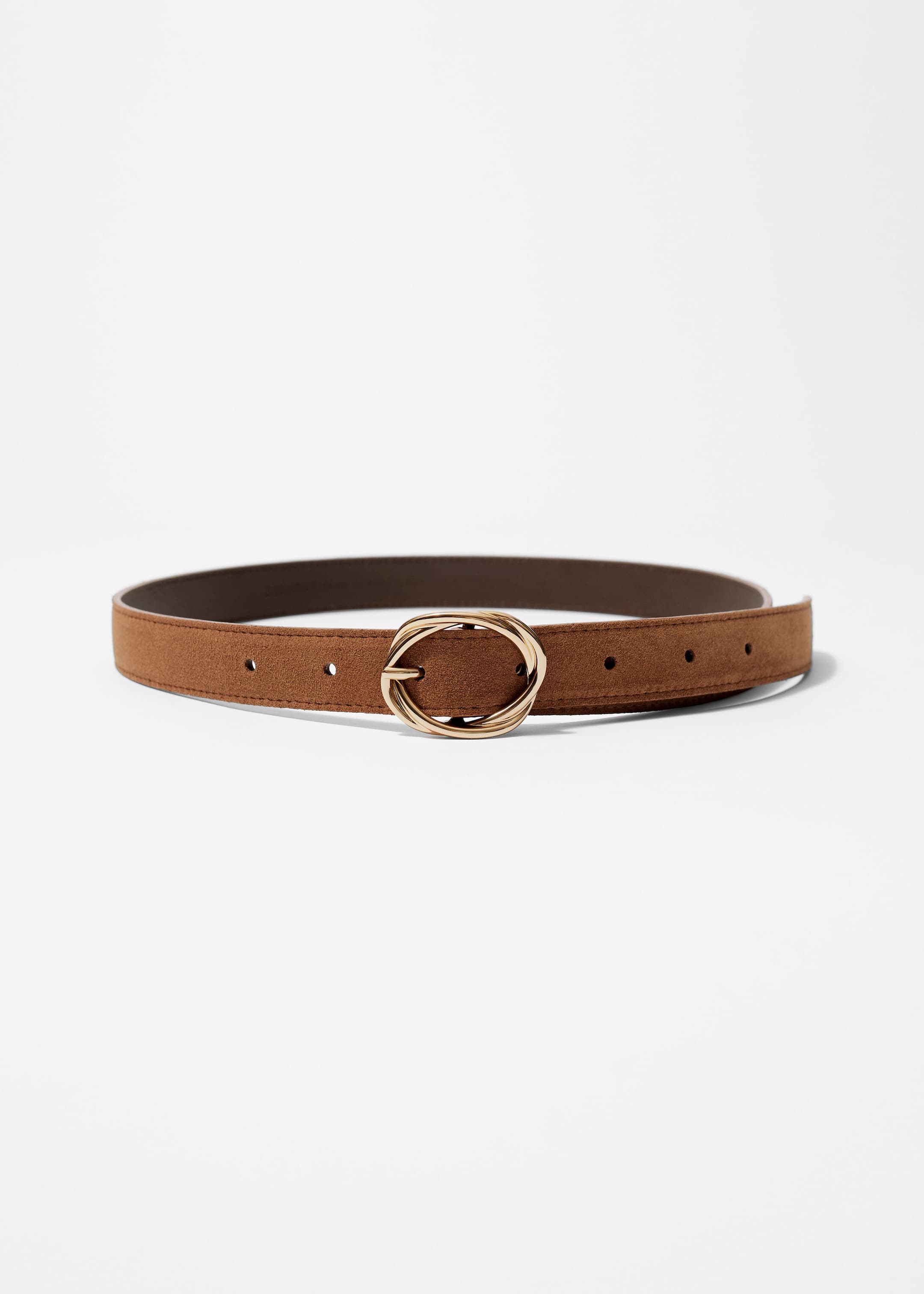 Image of Knot-Buckle Leather Belt