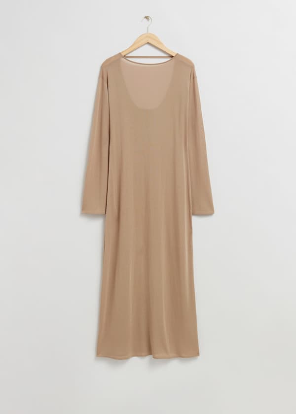 Boat Neck Maxi Dress