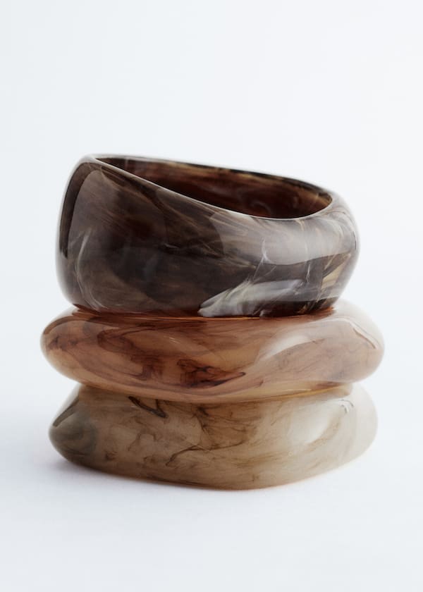 Marbled Bangle Set