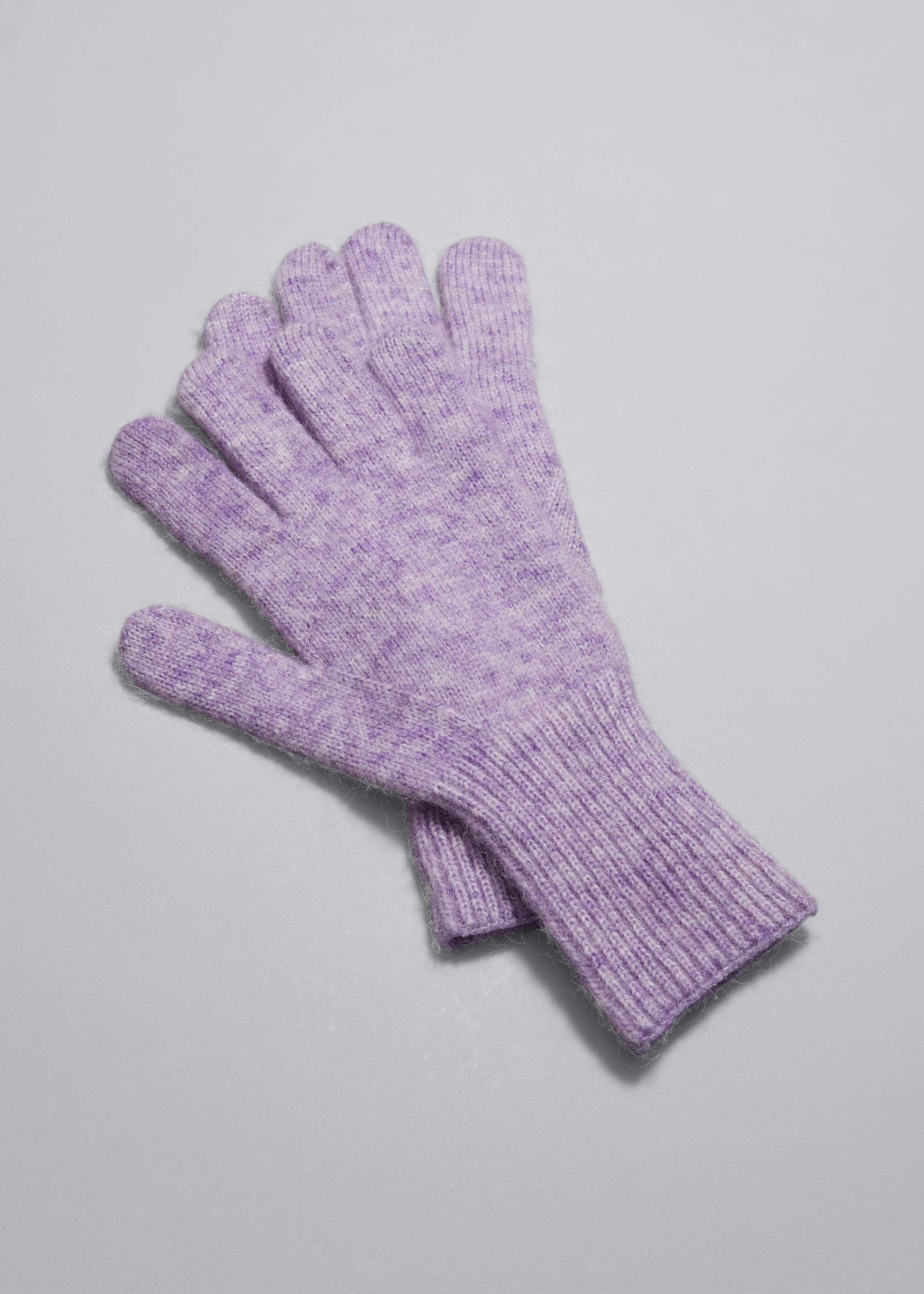 Handschuhe aus Mohair-Woll-Mischung - Rosa - Stillleben