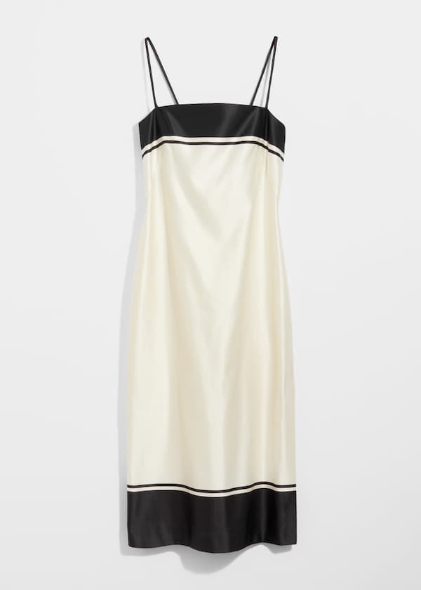 Strappy Satin Midi Dress
