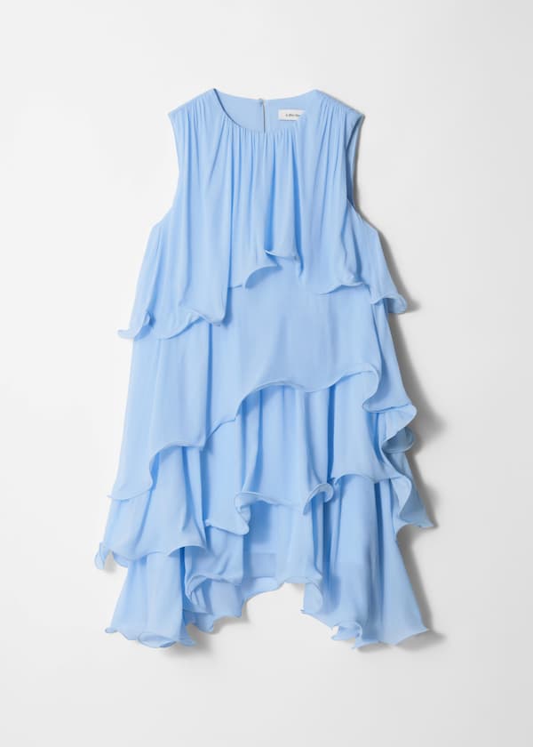 Sleeveless Frill Mini Dress