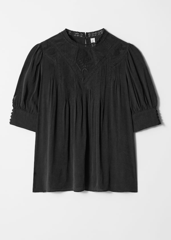 Embroidered Lace Blouse
