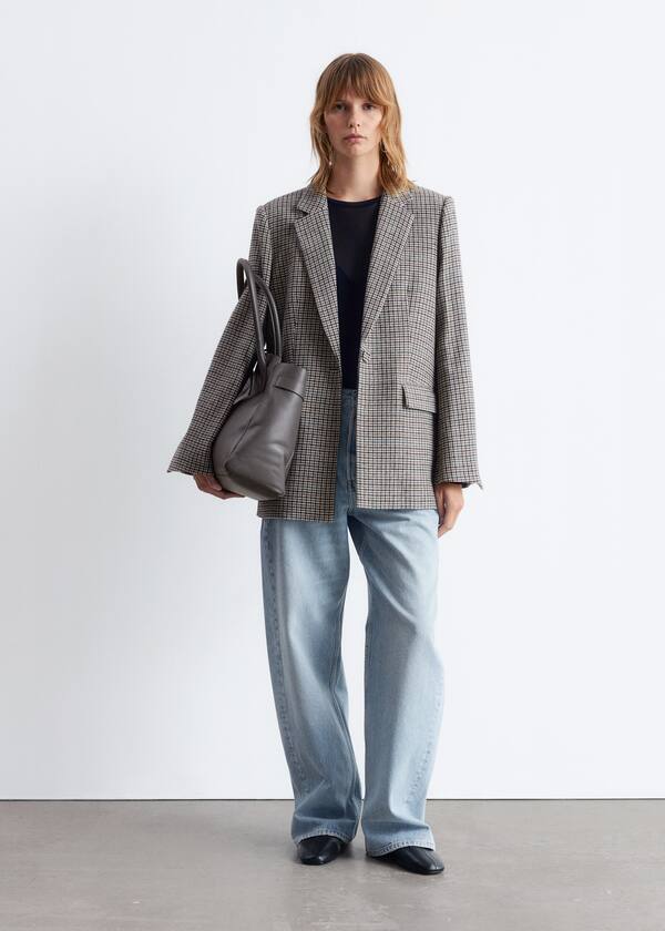 Tailored Wool-Blend Blazer