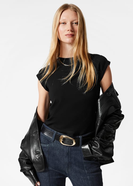 Cap-Sleeve T-Shirt