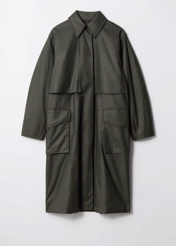 Patch-Pocket Cotton Coat