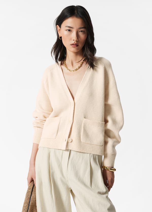 Patch-Pocket Cardigan
