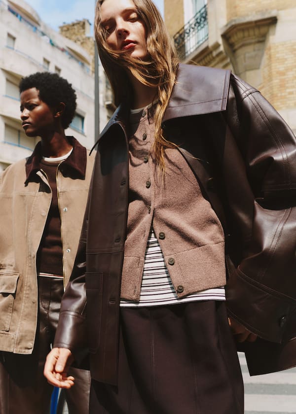 Boxy Nappa Leather Jacket