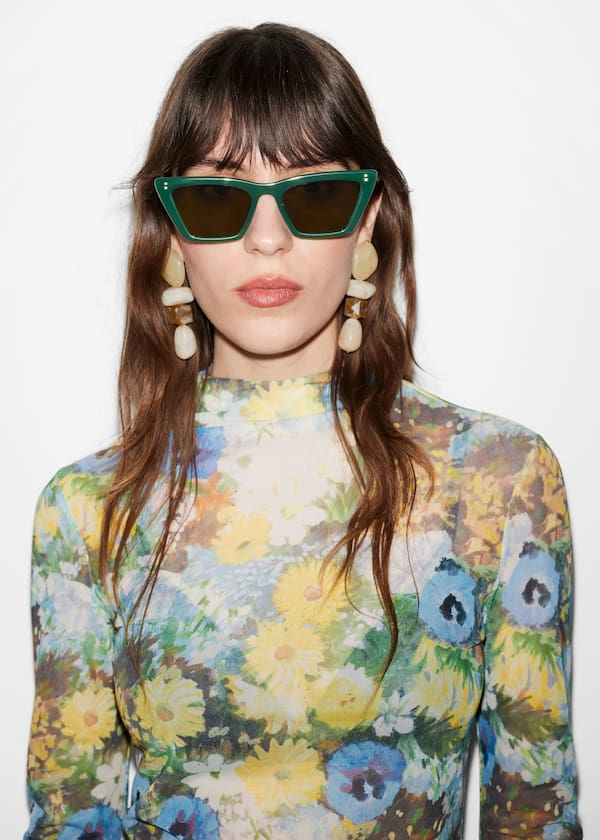 Angular Cat Eye Sunglasses