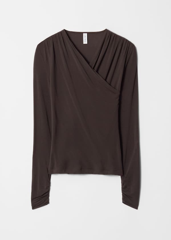 Draped Crossover Top