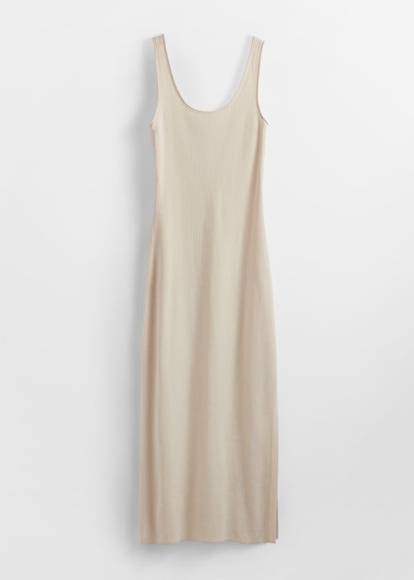 Rib-Knit Tank Midi Dress