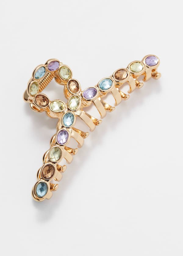Vibrant Crystal Hair Claw