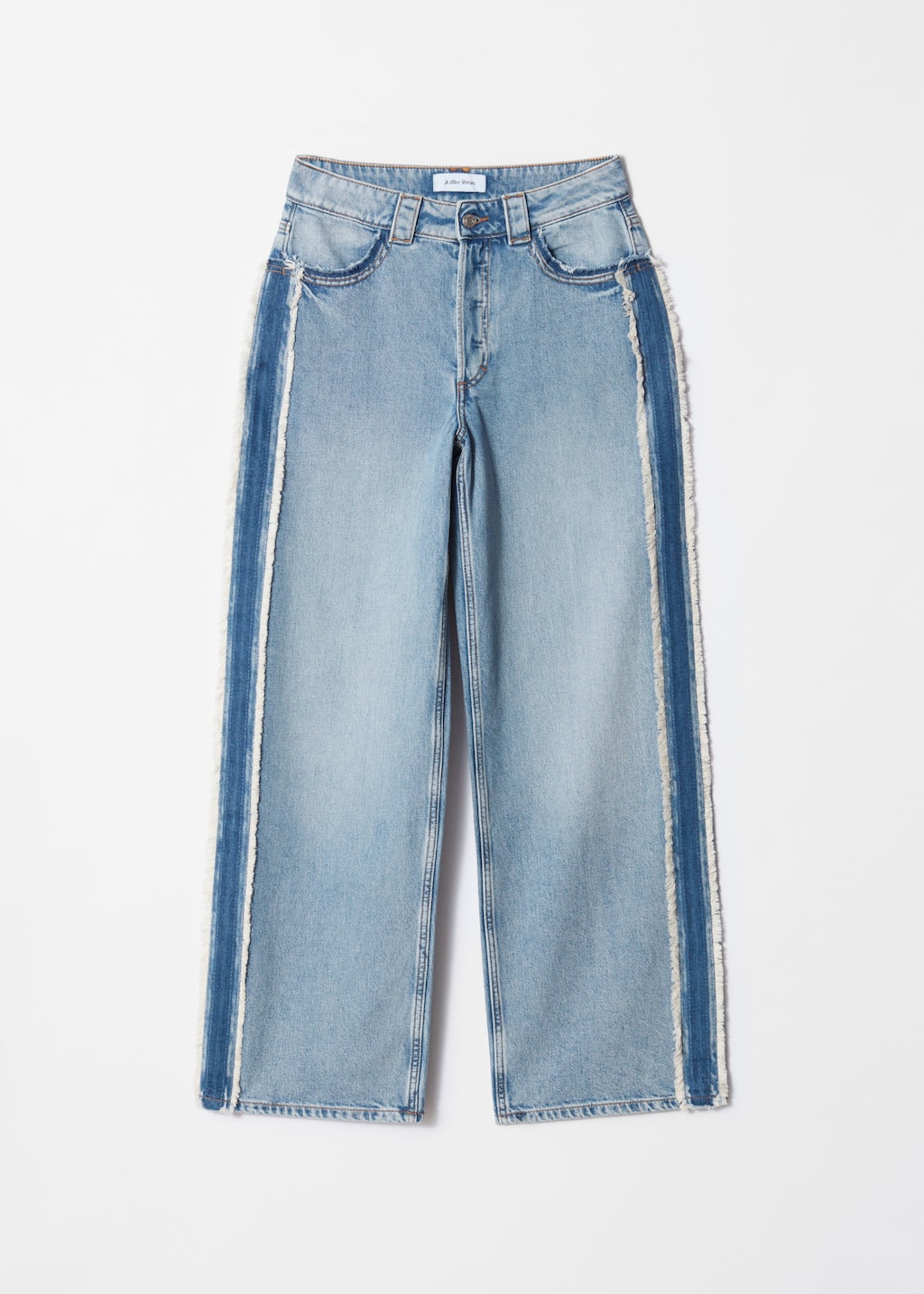 Fringed Wide-Leg Jeans - Light Blue - Wide - & Other Stories
