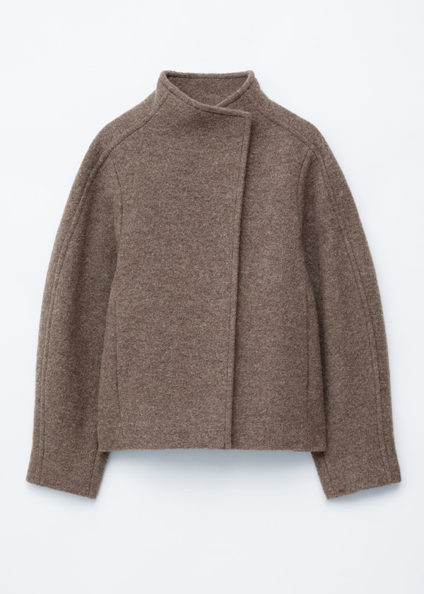 Asymmetric Wool Jacket