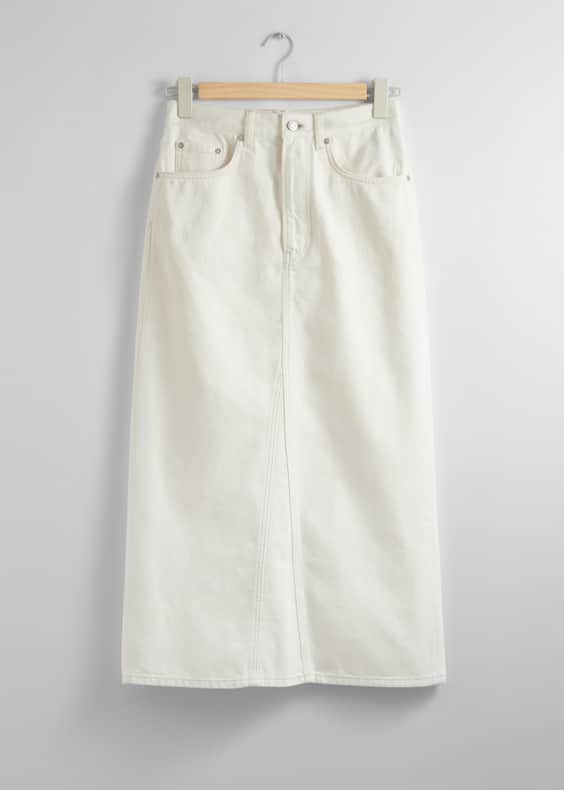 Denim Midi Skirt
