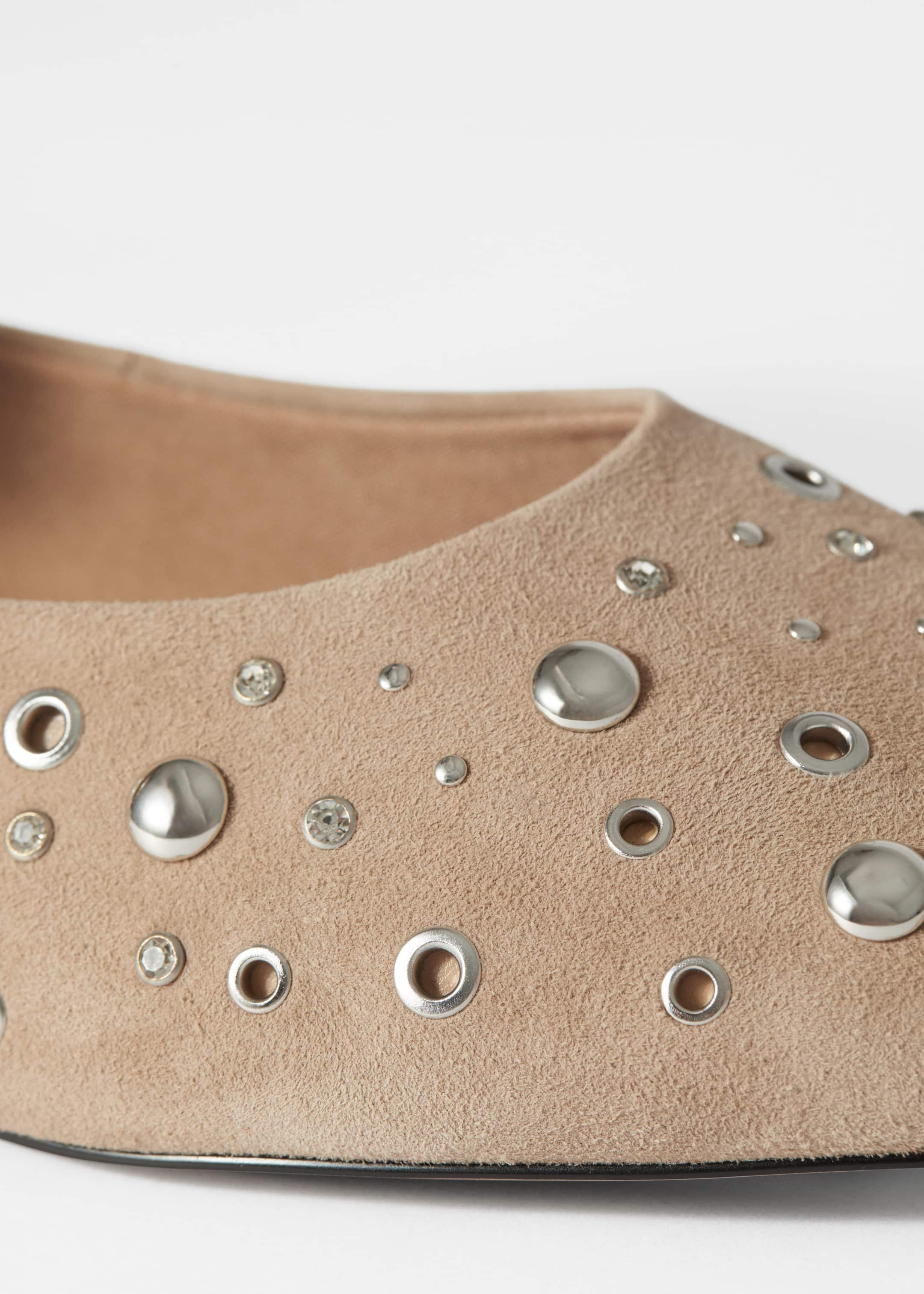 Embellished Ballet Flats - {{variantName}} - Descriptive Detail