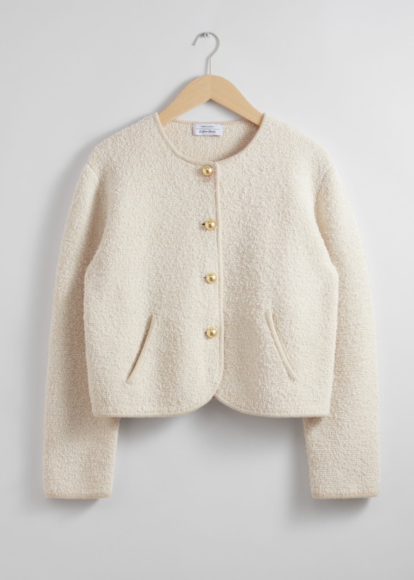 Textured Glitter Cardigan