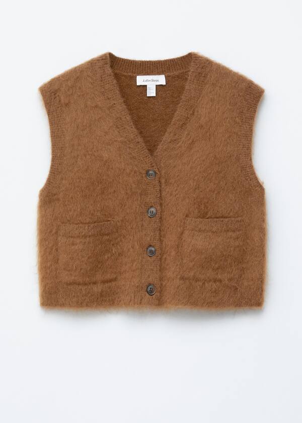 Brushed Knitted Vest