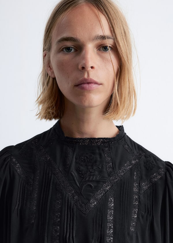 Embroidered Lace Blouse