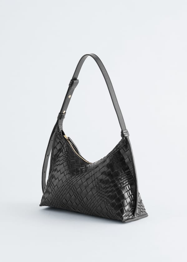 Interwoven Leather Crossbody Bag