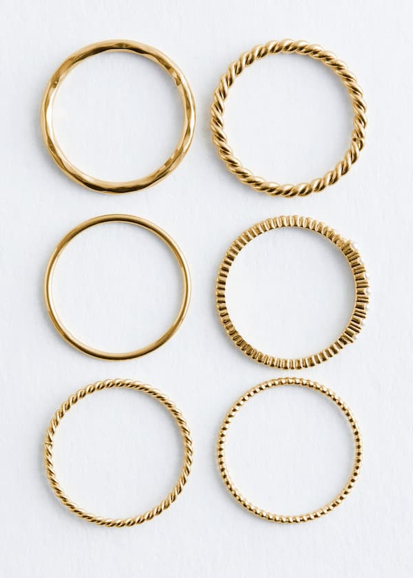 Gold-Tone Ring Set