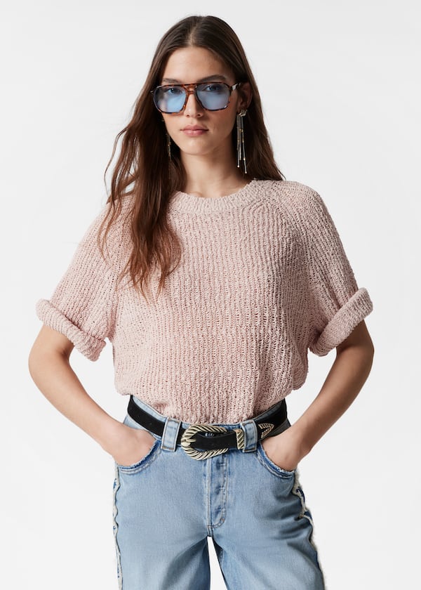 Knitted Silk-Blend t-shirt