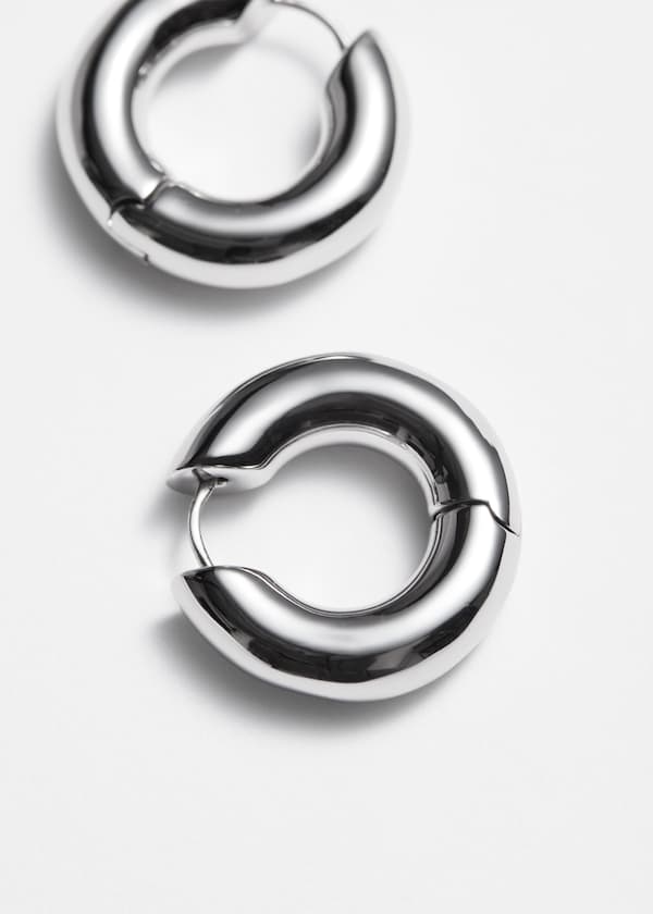 Small Chunky Hoop Earrings