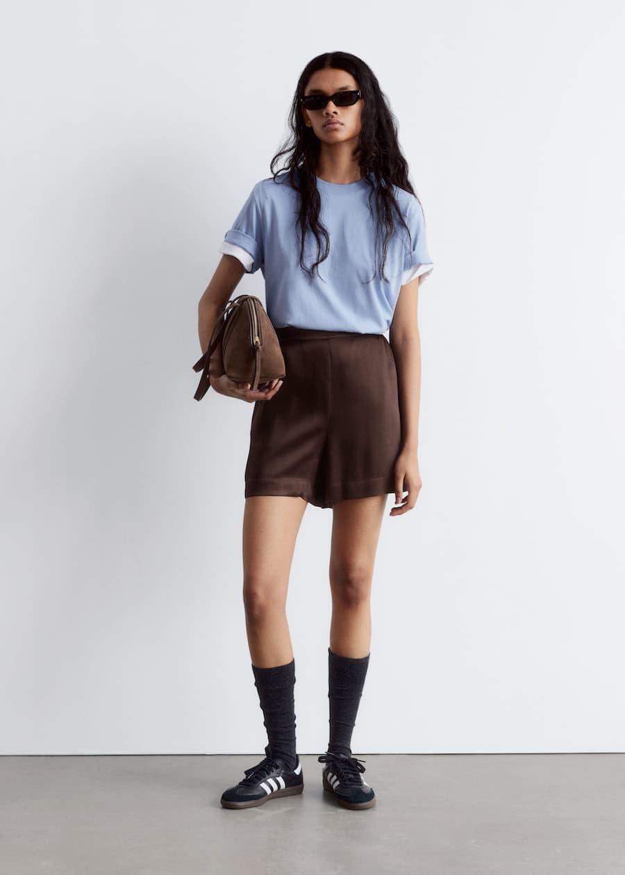 Satin Pull-On Shorts