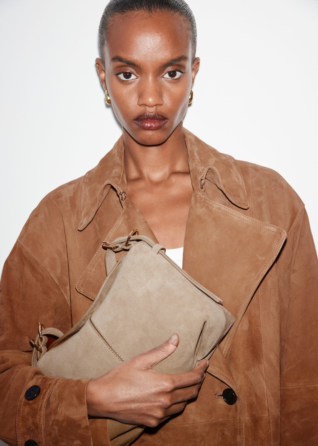 PATCHWORK SUEDE BAG 2826P バッグ スエード カシュカシュ cache cache スエード調ショッパートートバッグ