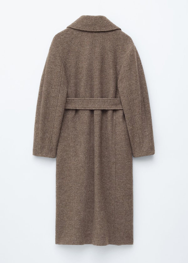 Voluminous Belted Wool Coat