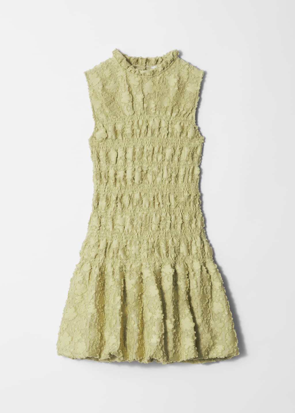& Other Stories Women's Yellow Smock Mini Dress