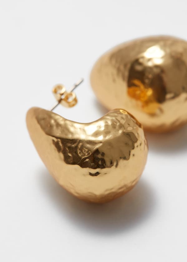 Hammered Dome Earrings